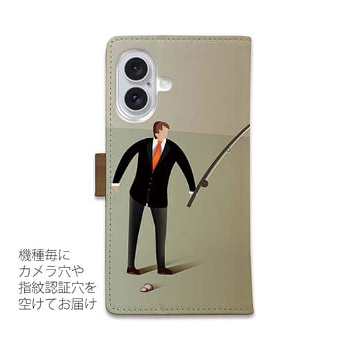 【手帳型】ビジネスマンと釣り