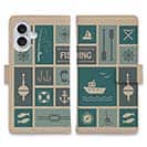 【手帳型】マス状の釣りアイコン