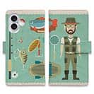 【手帳型】アウトドア・フィッシャーマン