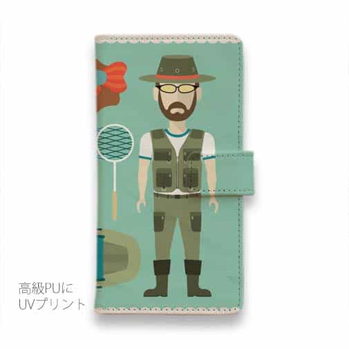 【手帳型】アウトドア・フィッシャーマン