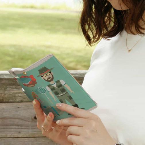 【手帳型】アウトドア・フィッシャーマン