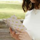 【手帳型】ルアーのシームレスパターン　イエロー