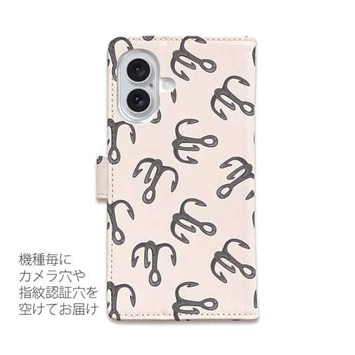 【手帳型】トリプルフックのシームレスパターン