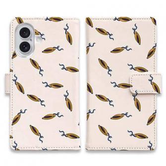 【手帳型】ルアーのシームレスパターン　ゴールド