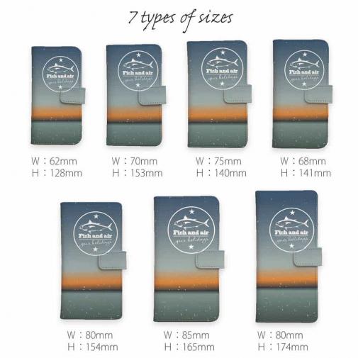 【手帳型】Fish and air　夕暮れ