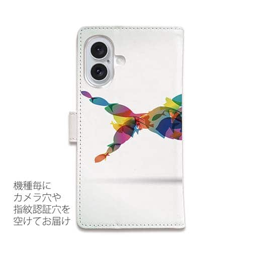 【手帳型】カラフルフィッシュ