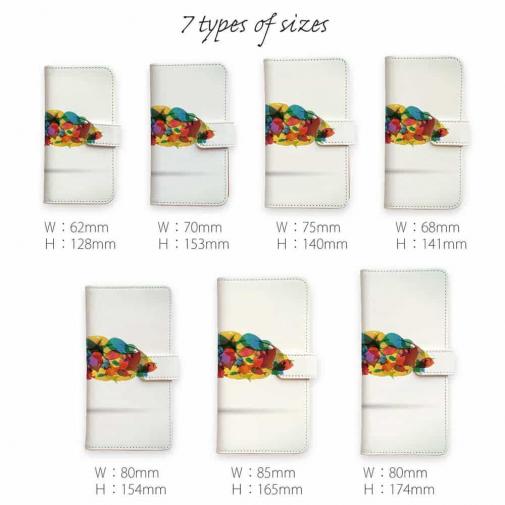 【手帳型】カラフルフィッシュ