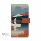 【手帳型】川岸のフライフィッシャー　チャコール