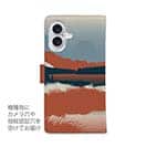 【手帳型】川岸のフライフィッシャー　チャコール