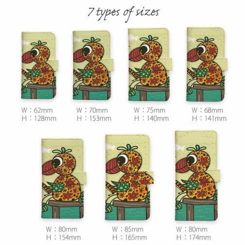 【手帳型】オウムの釣り