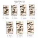 【手帳型】ビンテージな魚図鑑　レモン