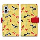 【手帳型】泳ぐ金魚　黄色