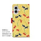 【手帳型】泳ぐ金魚　黄色