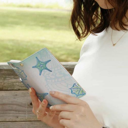 【手帳型】トロピカルなスターフィッシュ