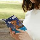 【手帳型】猫と釣り　本日は雪なり