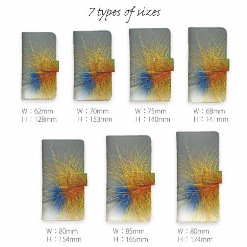 【手帳型】カラフルなフライ