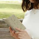 【手帳型】可愛い魚手書き風　シームレスパターン