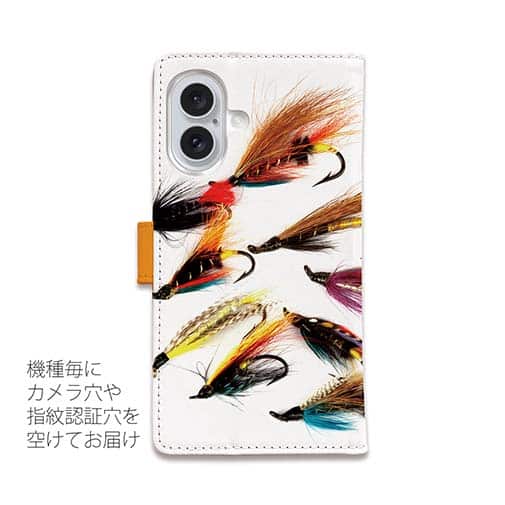 【手帳型】フライのデザイン