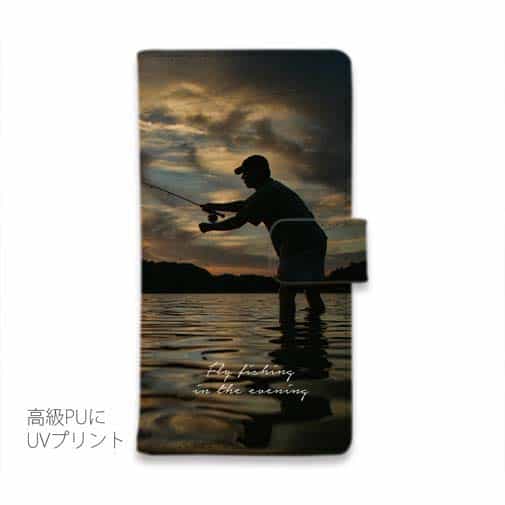【手帳型】夕暮れのフライフィッシング