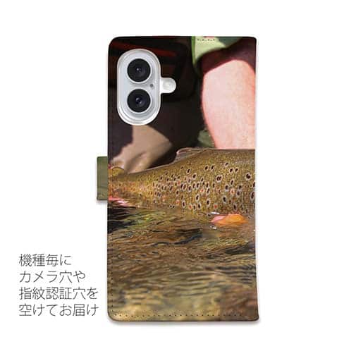 【手帳型】ブラウントラウト