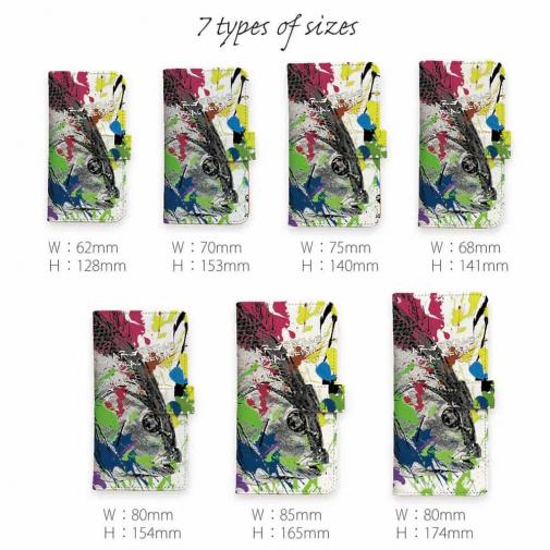 【手帳型】メジナ(グレ)　ペンキペイント