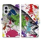 【手帳型】ブラックバス　ペンキペイント