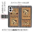 【手帳型】ビンテージ・トラウト