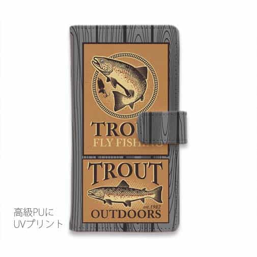 【手帳型】ビンテージ・トラウト