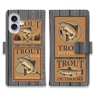 【手帳型】ビンテージ・トラウト