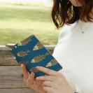 【手帳型】サイケデリコな魚　シームレスパターン