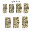 【手帳型】ブラックバス　迷彩大柄　ベージュカラー