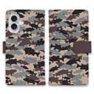 【手帳型】ブラックバス　迷彩大柄　アーミーカラー　パート2