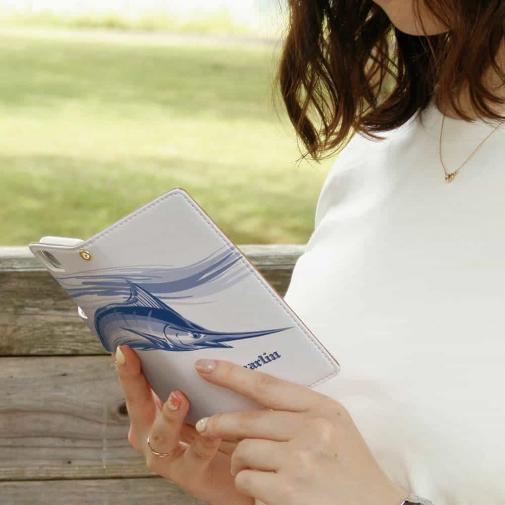 【手帳型】躍動するカジキ