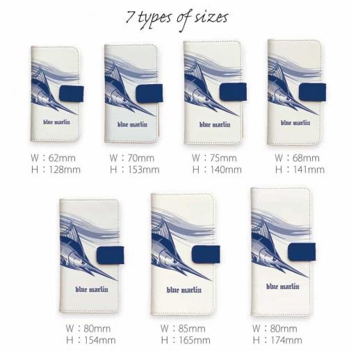 【手帳型】躍動するカジキ