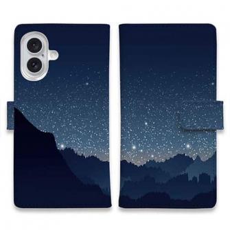 【手帳型】真夜中の星空