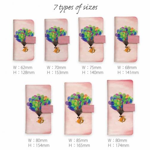 【手帳型】バルーンフェスティバルの猫