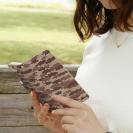 【手帳型】HEDGEHOG STUDIO　迷彩柄　ブラックバス　チョコチップ