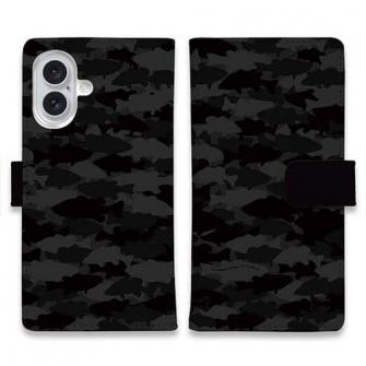 【手帳型】HEDGEHOG STUDIO　迷彩柄　ブラックバス　ニンジャ