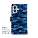 【手帳型】HEDGEHOG STUDIO　迷彩柄　ブラックバス　F-2