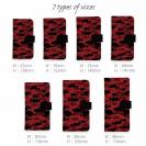 【手帳型】HEDGEHOG STUDIO　迷彩柄　ブラックバス　ピノノワール