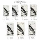 【手帳型】鰤(ブリ)　墨絵風　白