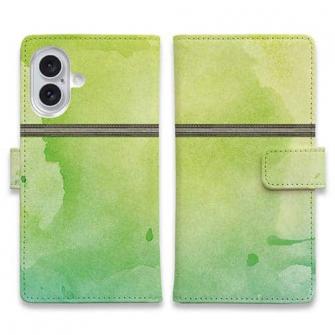 【手帳型】水彩のグリーン