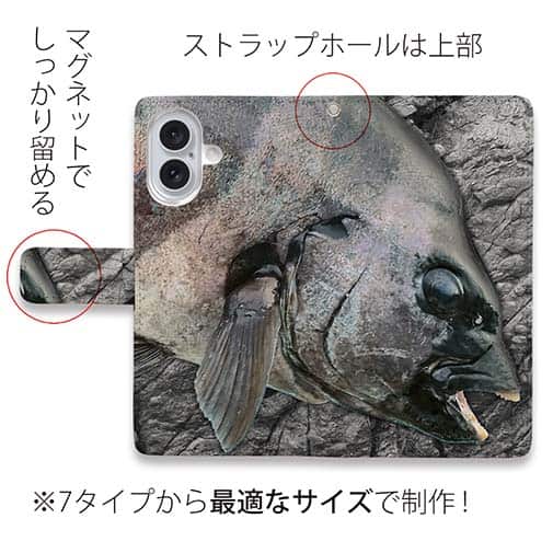 【手帳型】イシダイの強靭な歯