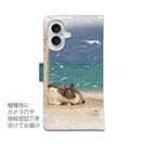 【手帳型】南の島の青い海と猫