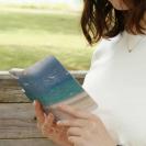 【手帳型】南の島の青い海と猫