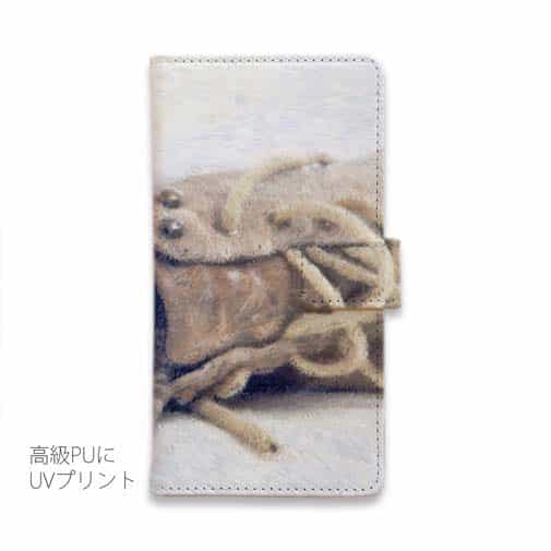 【手帳型】ブーツの中の子猫