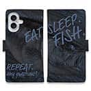 【手帳型】Eat.Sleep.Fish... black bass