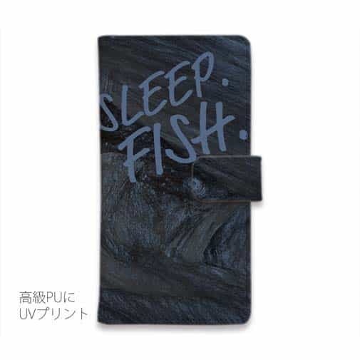 【手帳型】Eat.Sleep.Fish... black bass