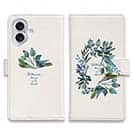 【手帳型】水彩で描いた花とハーブ