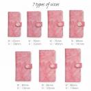 【手帳型】ウォーターフラワー　ピンク